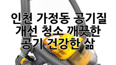 인천 가정동 공기질 개선 청소: 깨끗한 공기, 건강한 삶