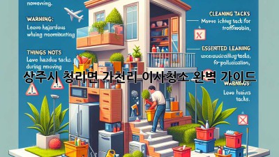 상주시 청리면 가천리 이사청소, 완벽 가이드! ✨